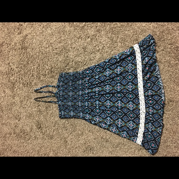 Girl 7-8 spaghetti strap cross back dress - Picture 6 of 7